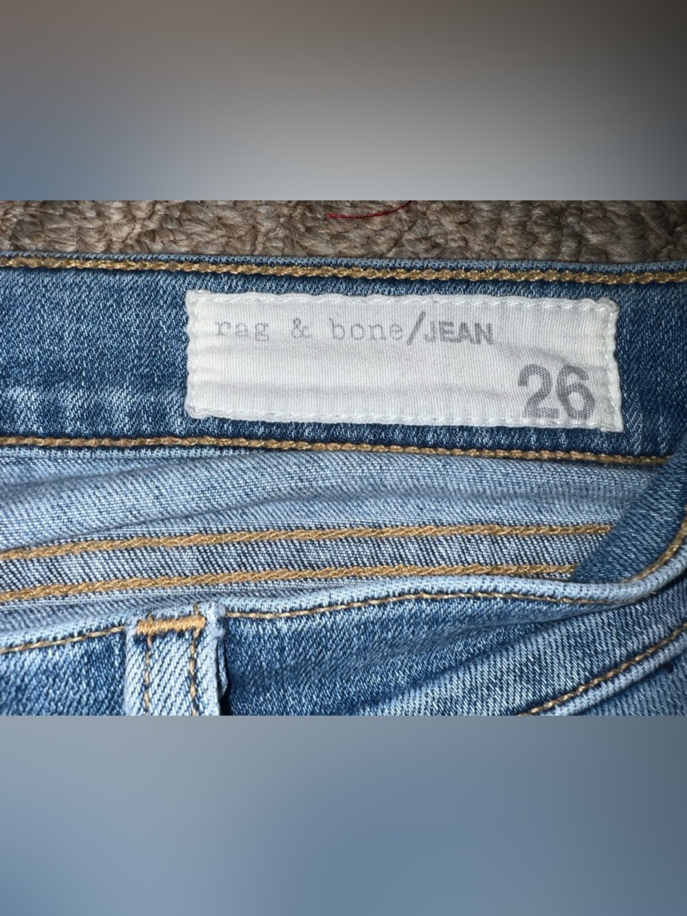 Rag & Bone skinny medium Blue Denim Jeans size 26 - Picture 2 of 11